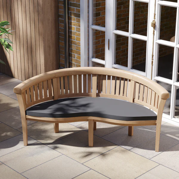 Teak Set Oval 180-240cm Extending Table 4cm Top (2 San Francisco Chairs 2 Benches) Cushions included. - Image 5