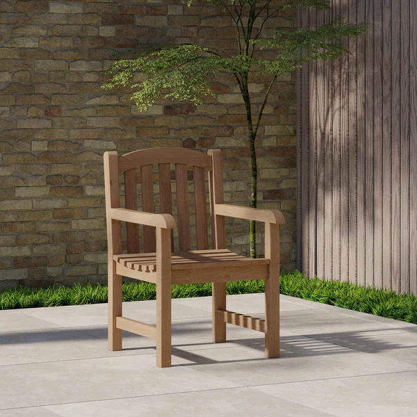 Teak 2m-3m Rectangle Extending Table with 10 Warwick Chairs - Image 5