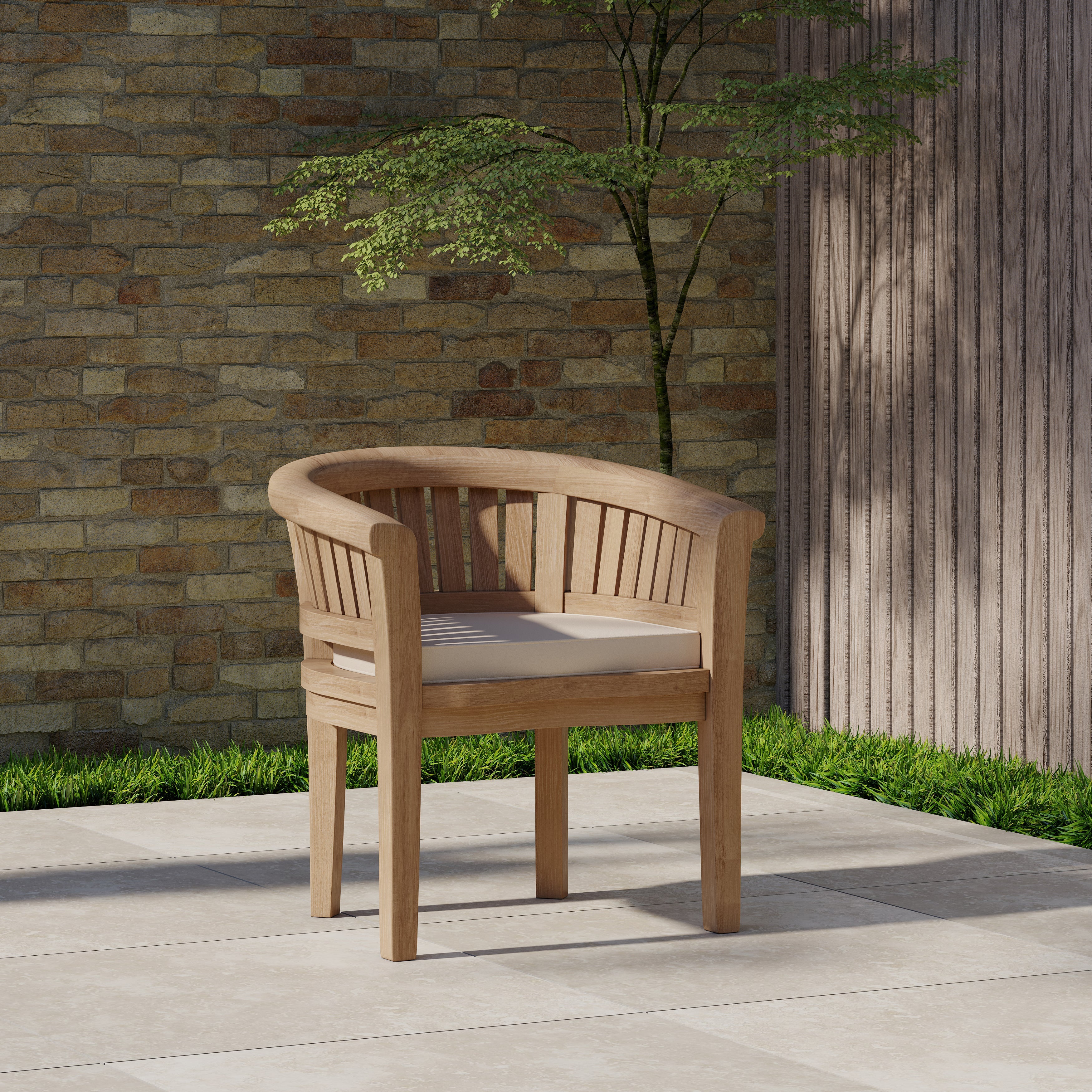 Teak Set 2m Sunshine Table with 2 San Francisco Chairs and 2 Benches - Image 7