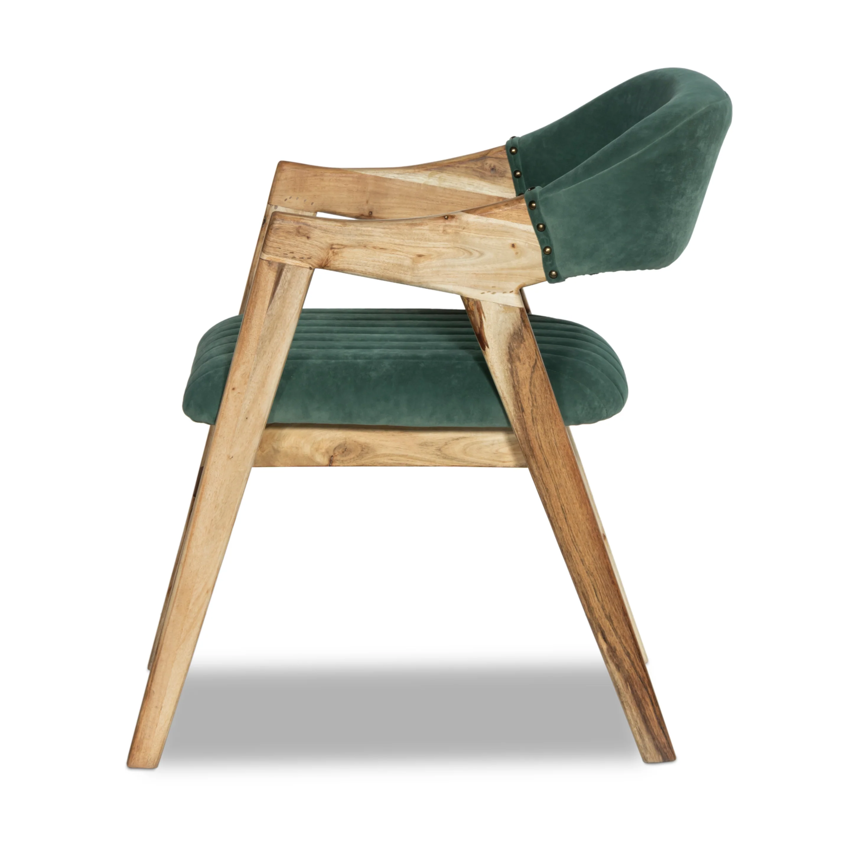 Marquess Green Velour Chair in Acacia - Image 11